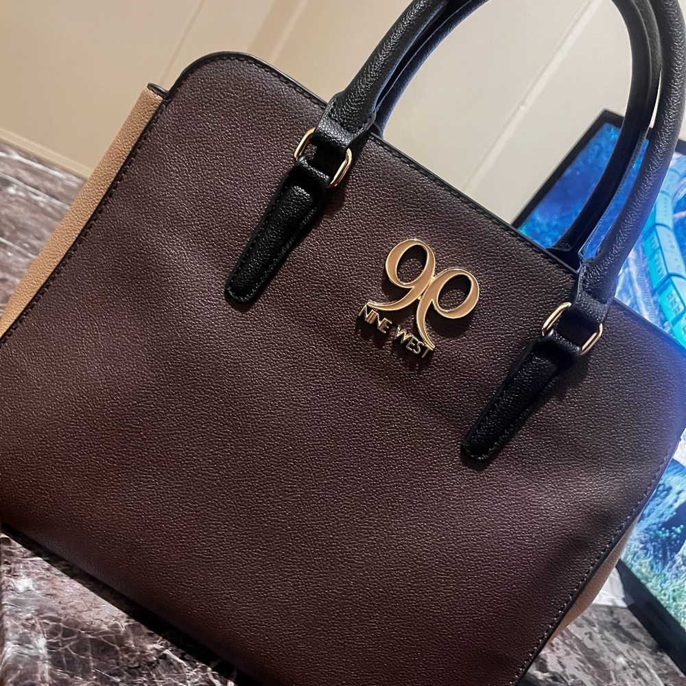 Nine West Black and Brown Satchel
